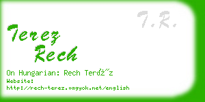 terez rech business card